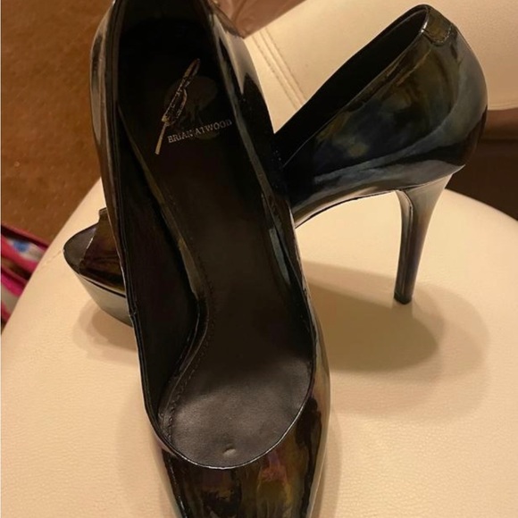 B Brian Atwood Platform Peeptoe Pumps 6.5 - Picture 4 of 11
